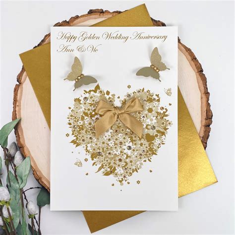 50th Wedding Anniversary Card Ideas 50th Anniversary Card,