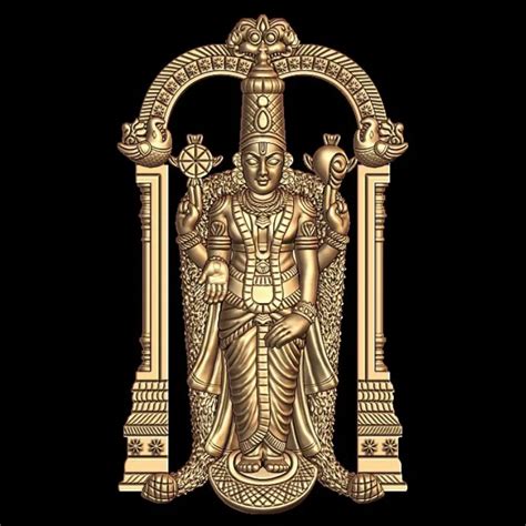 Lord Venkateswara 3D Print Model - Exquisite Pendant Design