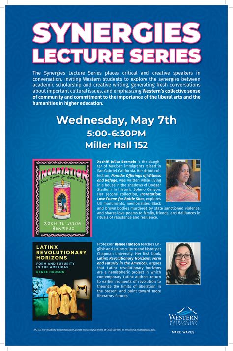Synergies Lecture Series | Events Calendar | Western Washington University