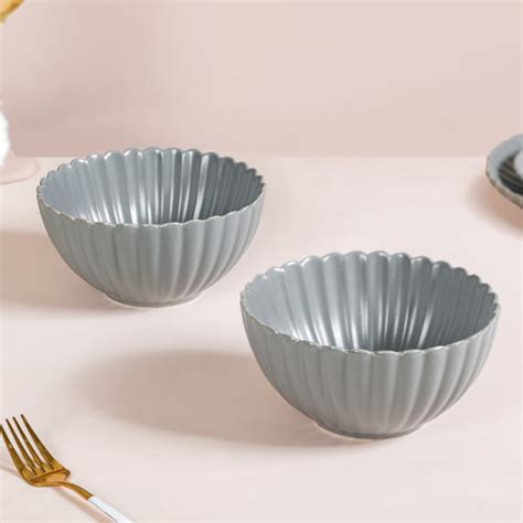 Eclectic Stoneware Ceramic Side Bowl Grey 300 ml Online - Premium Soup ...