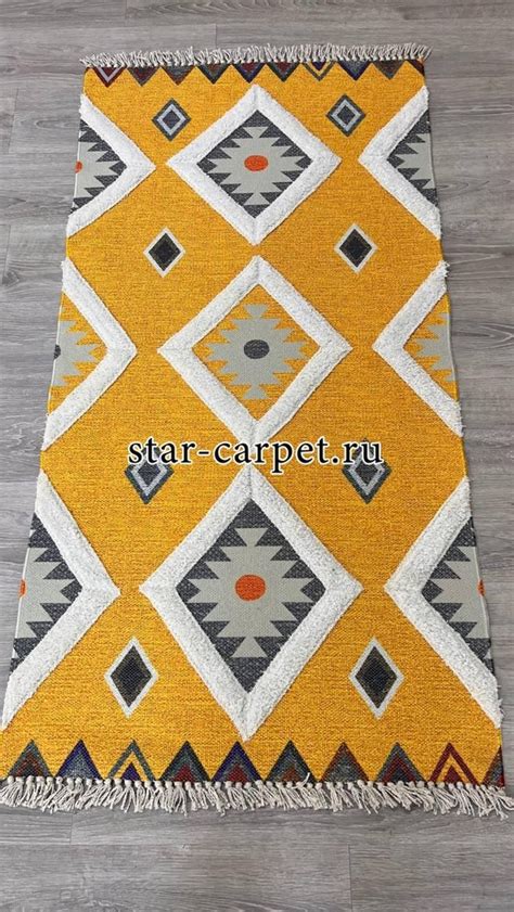 Килим Marakesh 3048 цвет желтый – купить в Москве в магазине Star-Carpet