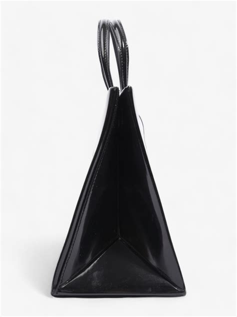 Off White Box Bag Black Patent Leather Medium | Luxe Collective