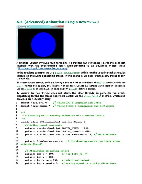 Java Tutorial Animation 的图像结果