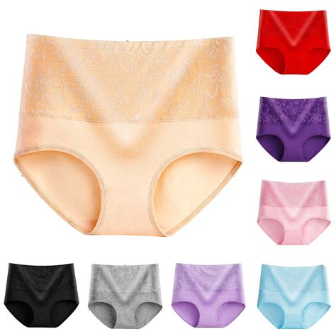 Agkizg Plus Size Womens Panties,Breathable Underwear for 5PC Women's ...