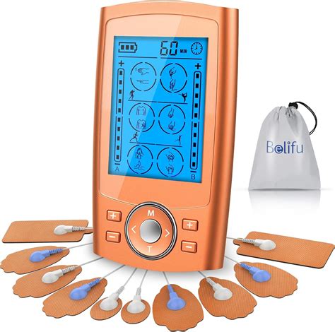 Amazon.com: Belifu TENS Unit PMS Massager 24 Modes Muscle Stimulator, Electronic Tens Machine ...