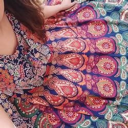 Buy Jaipuri Fashionista Women's Cotton Dress Material (46JFJDMRBLO_Blue ...