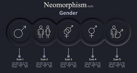 Icône de l'ensemble de genre Symbole masculin Symbole de genre Signs d ...