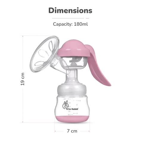 R for Rabbit First Feed Cozy Manual Feeding Breast Pump With 2 Suction ...