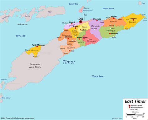 East Timor Maps | Detailed Maps of Timor-Leste (East Timor)