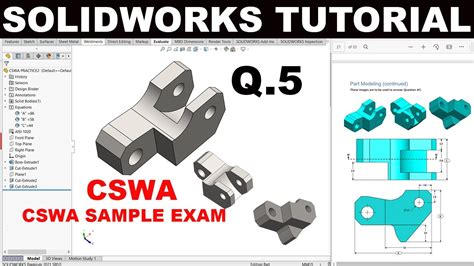 Image result for SolidWorks CSWA Sample Part 2