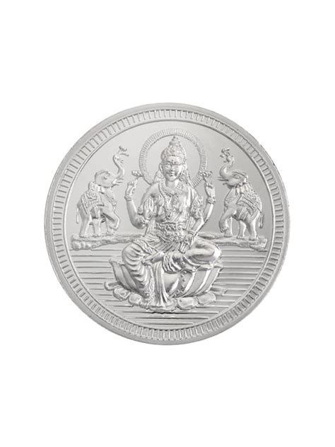 Bangalore Refinery Goddess Lakshmi 999 50gm Silver Coin - Price History