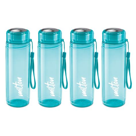 MILTON Hector 1000 Pet Water Bottle, Set of 4, 1 Litre Each, Blue ...