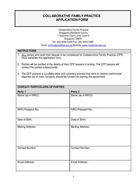 Fillable Online Collaborative Family Practice Application Fax Email ...