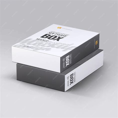 Premium PSD | Psd software box mockup