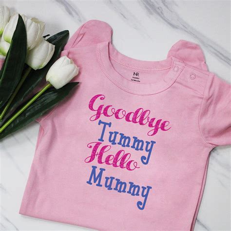 Goodbye Tummy Hello Mummy – Baby robe by namro