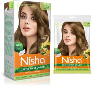 Nisha Cream Hair Color Rich Bright Long Lasting Hair Colouring For ...