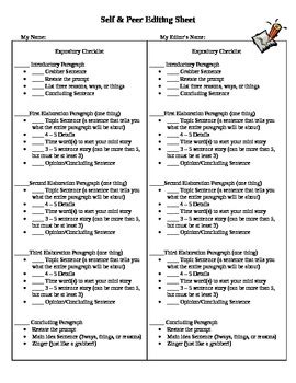 Image result for Expository Writing Checklist