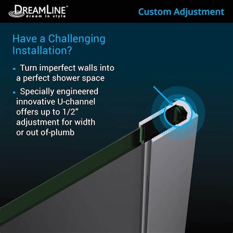 DreamLine Unidoor Plus Matte Black 38-in to 38-1/2-in W x 72-in H ...