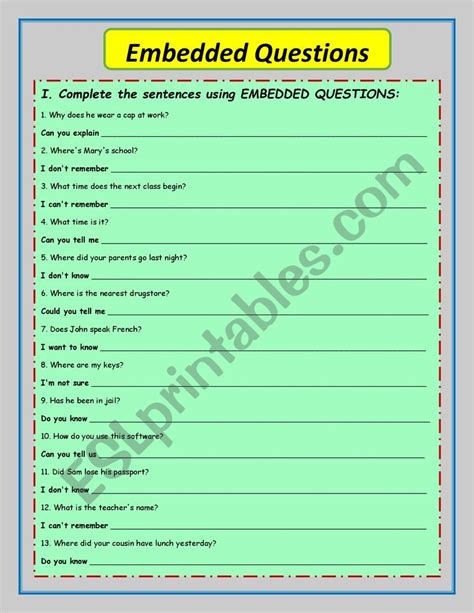 Embedded Questions 的图像结果