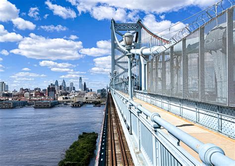 Ben Franklin Bridge and Philadelphia Skyline - Indigo Artistic