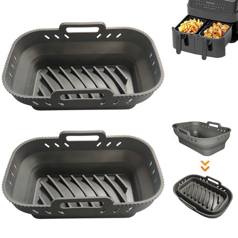 Buy Silicone Pot for Ninjas AF300UK AF400UK Dual Air Fryer, 2pcs ...