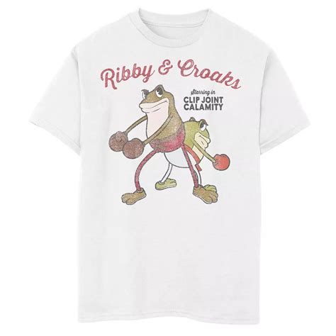 Boys 6-20 Cuphead Ribby And Croaks Clip Joint Calamity Graphic Tee