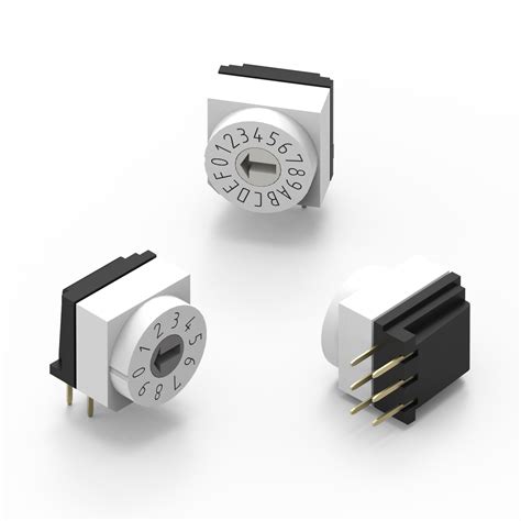 WS-ROTU THT Rotary Switch Right Angled with Arrow Type Actuator, 2.54 ...