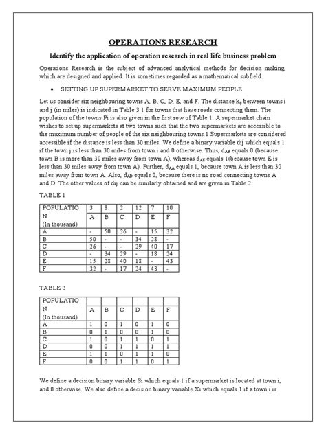 Operational Research Question 的图像结果