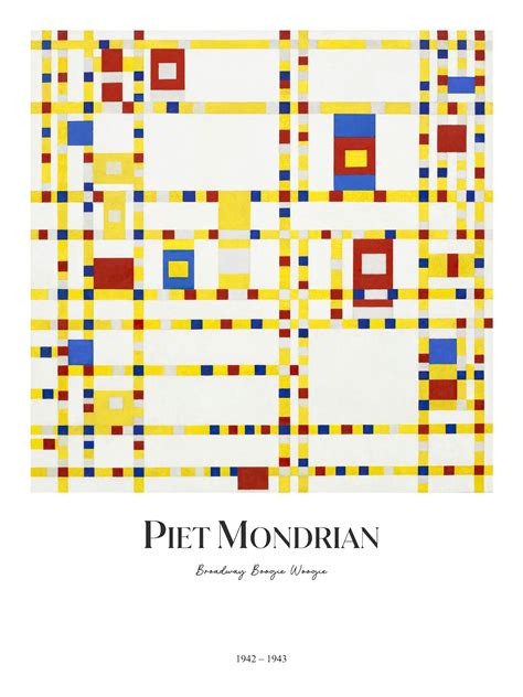 Piet Mondrian - Broadway Boogie Woogie - Poster – Murellos