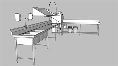 Restaurant Dishwasher Machine 3D Model $7 - .blend .c4d .3ds .fbx .gltf ...