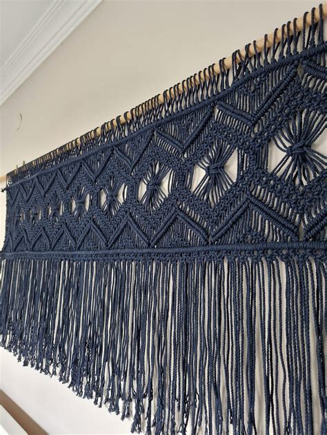 Macrame Wall Hanging, Over Bed Art Boho Bedroom Decor, King Headboard ...