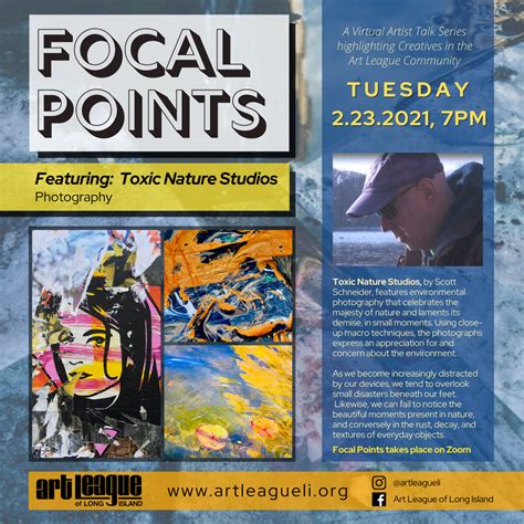 FOCAL POINTS: A Virtual Artist Talk Series - Art League LI