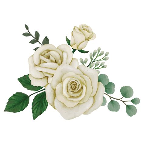 Flower white rose, floral bouquet Clip art Element Transparent ...