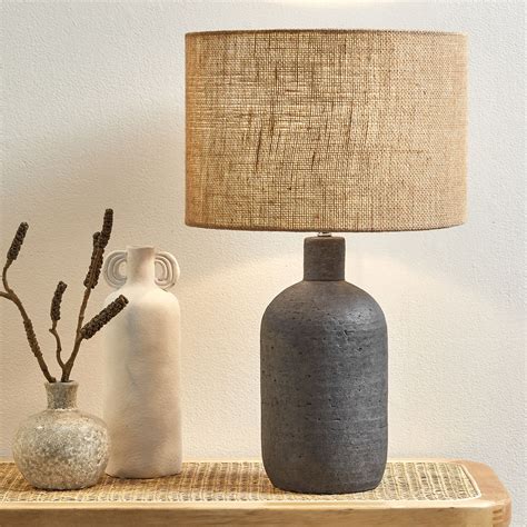 Maya Black Ceramic Table Lamp in 2025 | Ceramic table, Ceramic table ...