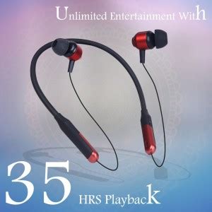 QuillQuarry 35 Hr Play Time Dynemic Looks High Bass Neckband Bluetooth ...