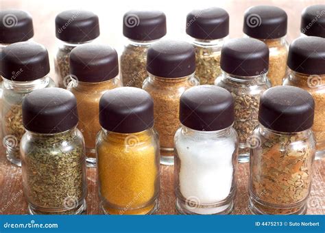 Variety Of Spices In Bottles Picture. Image: 4475213