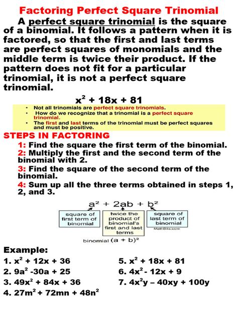 Perfect Square Trinomial Method 的图像结果