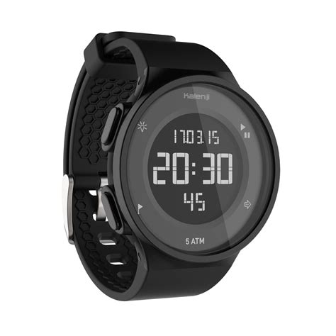 Buy W500 M Men's Running Stopwatch Reverse Screen Black Online | Decathlon