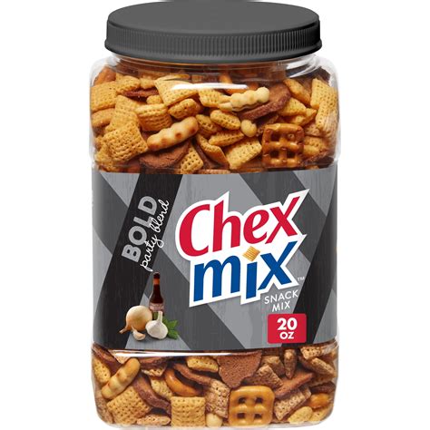 Chex Mix Bold Party Blend Savory Snack Mix, Salty Snacks Tub, 20 oz ...