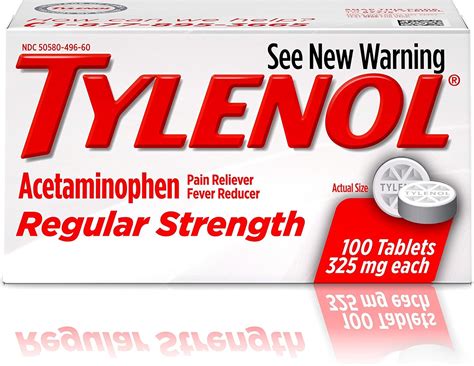 Buy Tylenol Regular Strength Tablets, Acetaminophen Pain Reliever ...