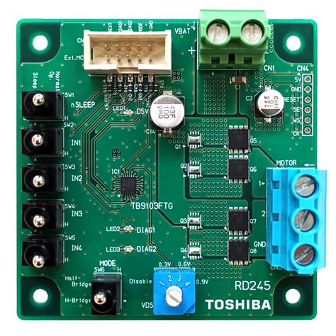 Automotive Brushed DC Motor Control Circuit Using TB9103FTG | Toshiba ...