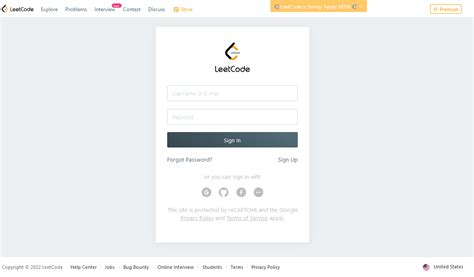 Image result for LeetCode Auth Page