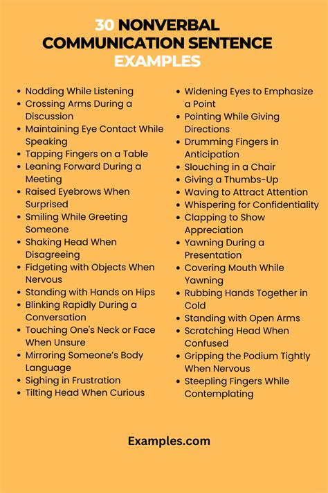 29+ Nonverbal Communication Sentence Examples