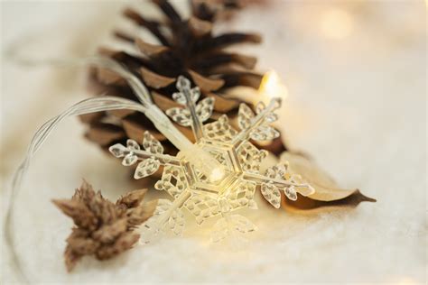 Image result for Snowflake Noel LED String Lights