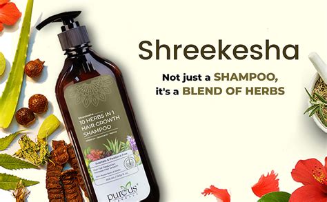 Buy Pureus Herbals Shreekesha 10 Herbs in 1 Hair Growth Shampoo ...