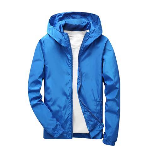 Hinvhai Boys Windbreaker Jackets Hooded Water-resistant Wind Breakers ...