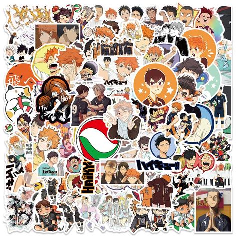GODA Waterproof Vinyl Anime Haikyu Stickers for Kids, Teens and Adults ...