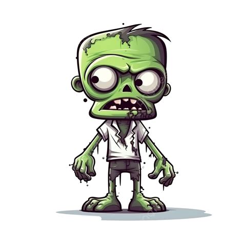 Cute Zombie Cartoon Illustration Halloween Concept Character, Halloween ...