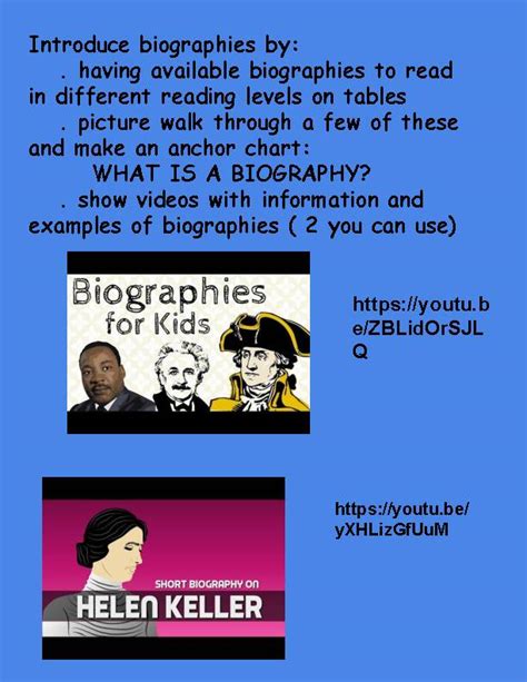 Simple Biography Examples 的图像结果
