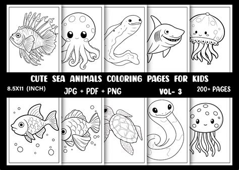 Coloring Pages Sea Animals FREE Ocean & Under The Sea Colouring Pages